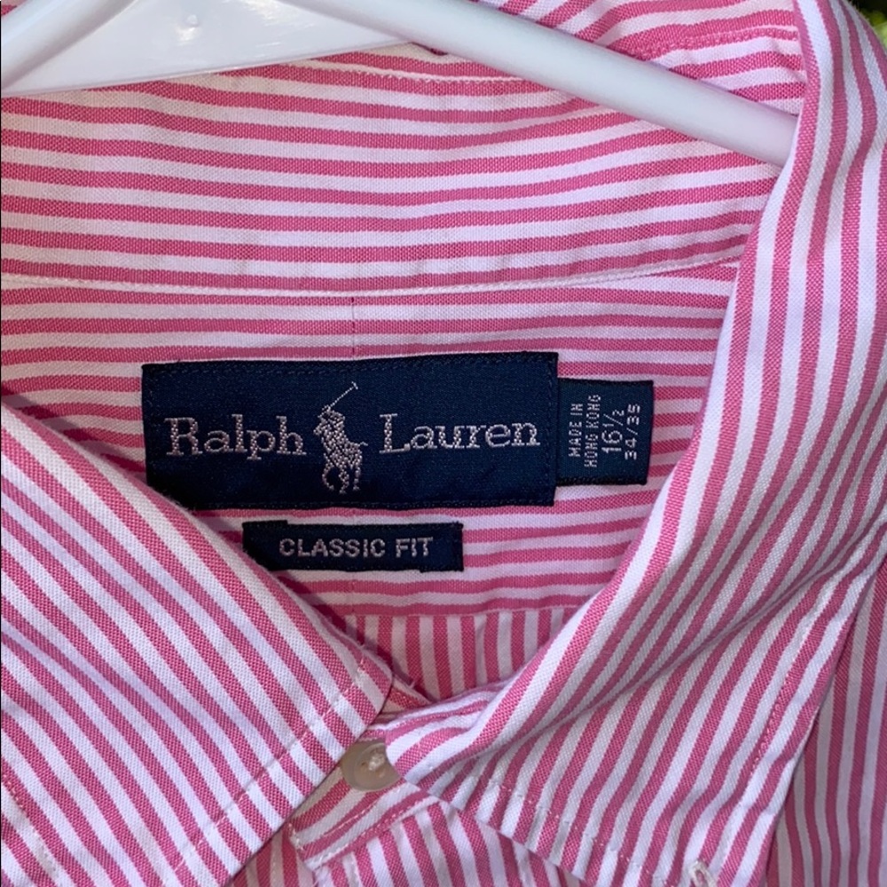 Ralph Lauren Men’s Button Up Shirt Size 16 1/2 34/35 in Excellent Condition - Picture 6 of 15